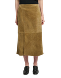 Studio Nicholson Suede Skirt — Mustard