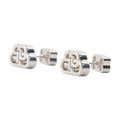 Balenciaga BB Stud XS Earrings — Silver