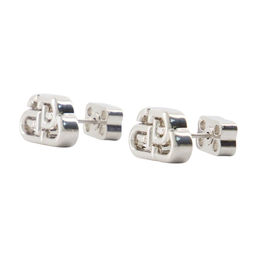 Balenciaga BB Stud XS Earrings — Silver