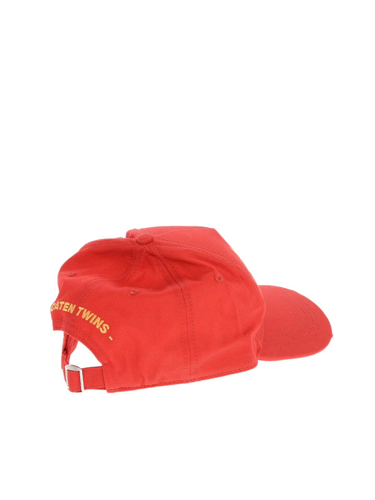 Dsquared2 BCM061505C000014065 Climbing Twins Logo Baseball Cap — Red