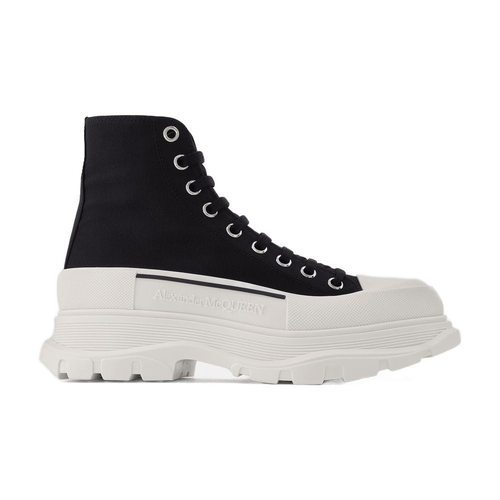 Alexander McQueen Tread Slick Sneakers — Black