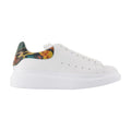 Alexander McQueen Multicolor Python-Embossed Heel Tab Sneaker — White