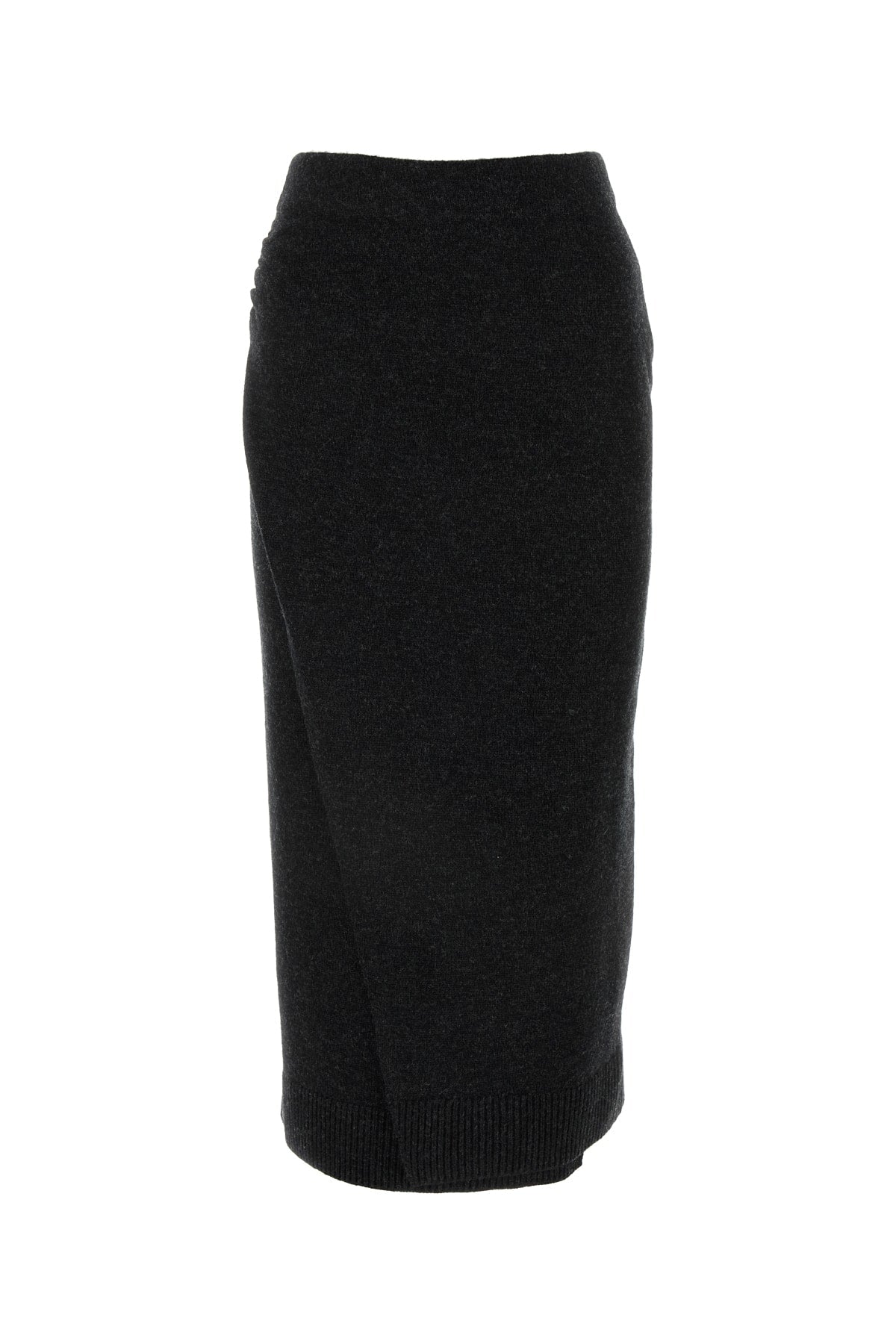 Balenciaga Virgin Wool Skirt — Gray