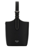 Bolso de hombro Prada de piel Saffiano - Negro