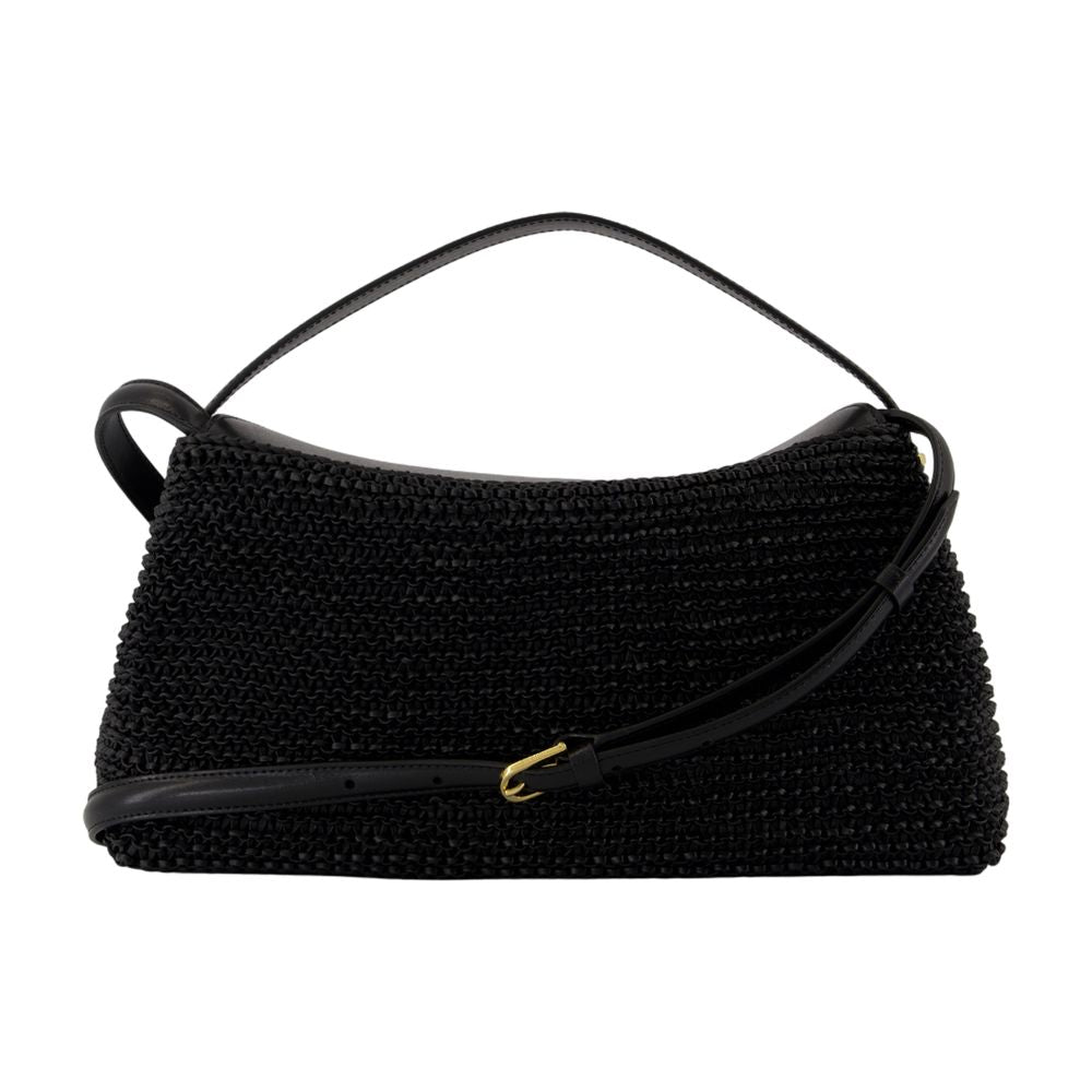 Toteme T-Lock Top Handle Bag — Black
