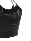 Coccinelle Smooth Bovine Leather Shoulder Bag — Black