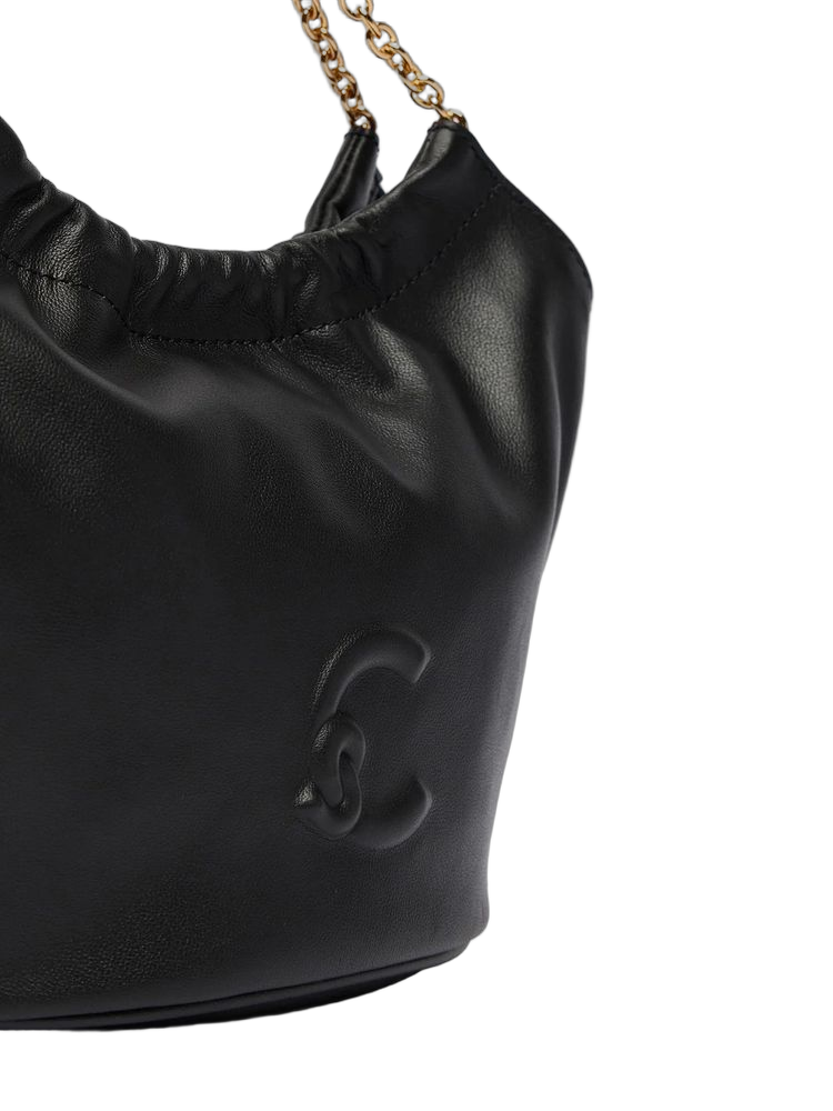 Coccinelle Smooth Bovine Leather Shoulder Bag — Black