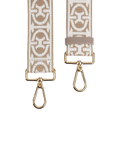 Coccinelle Monogram Ribbon Shoulder Strap — Beige