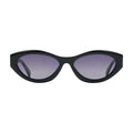 Anine Bing A-12-11746-BLK1 Acetate Oval Sunglasses — Black