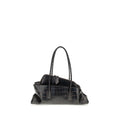 The Attico La Passeggiata Shoulder Bag — Black