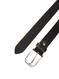 Cinturón de piel auténtica Momo Design - Negro