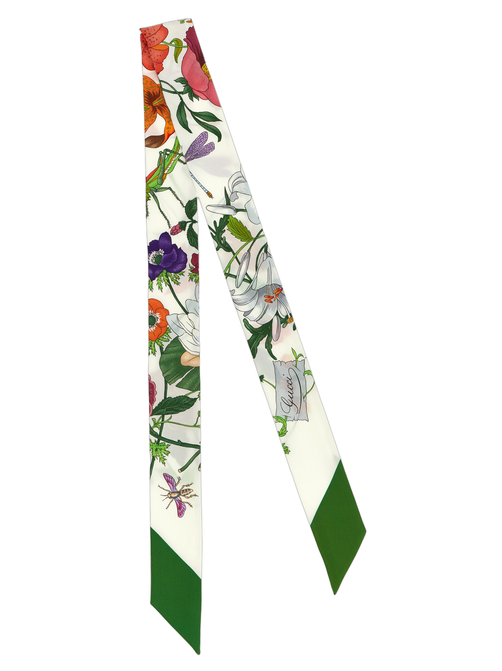 Gucci Flora Scarf — Green