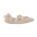 Acne Studios Crackled Calfskin Sneaker — Ivory