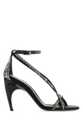 Alexander McQueen Crystal-Embellished Sandal — Black