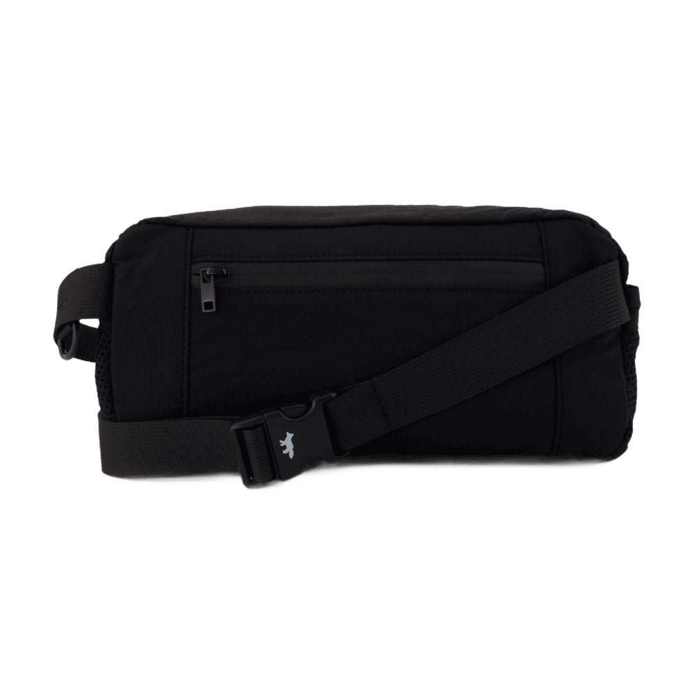 Maison Kitsune Nylon Belt Bag — Black