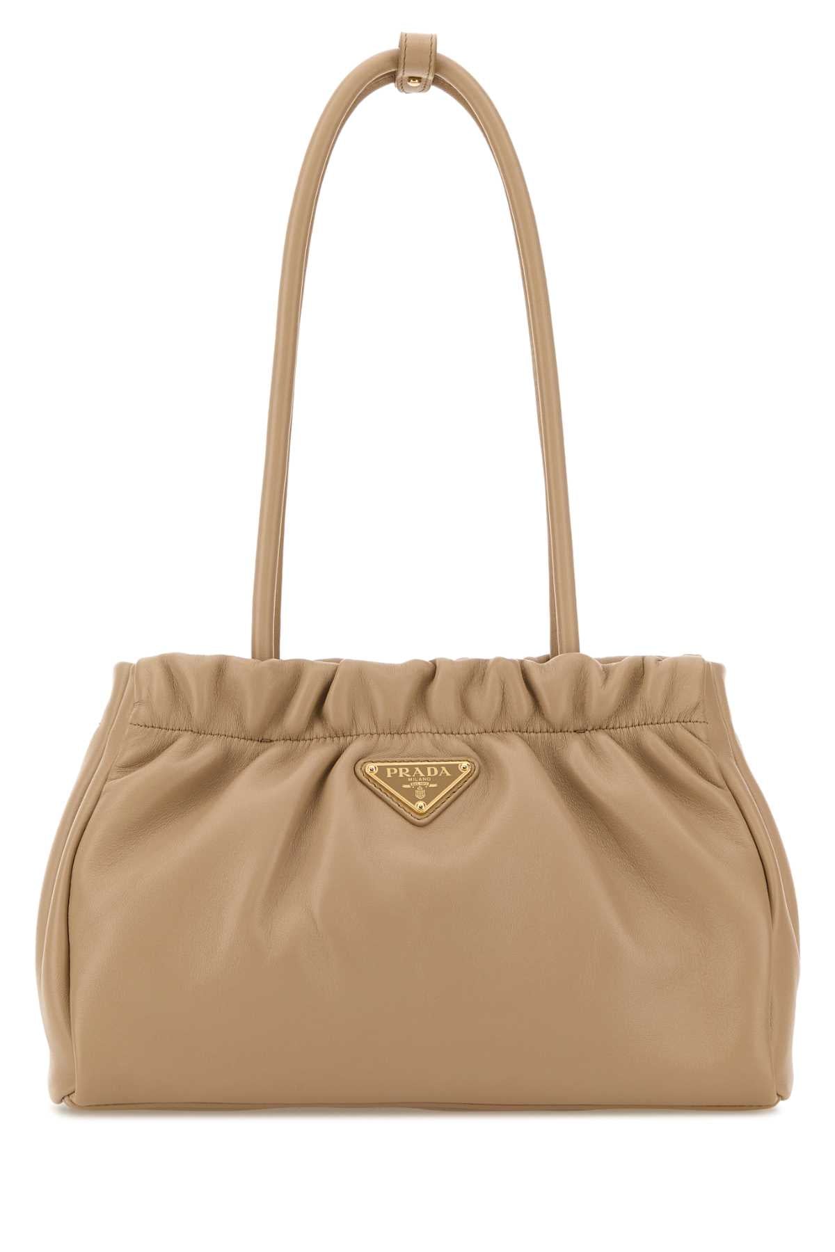 Prada Mano Shoulder Bag — Beige