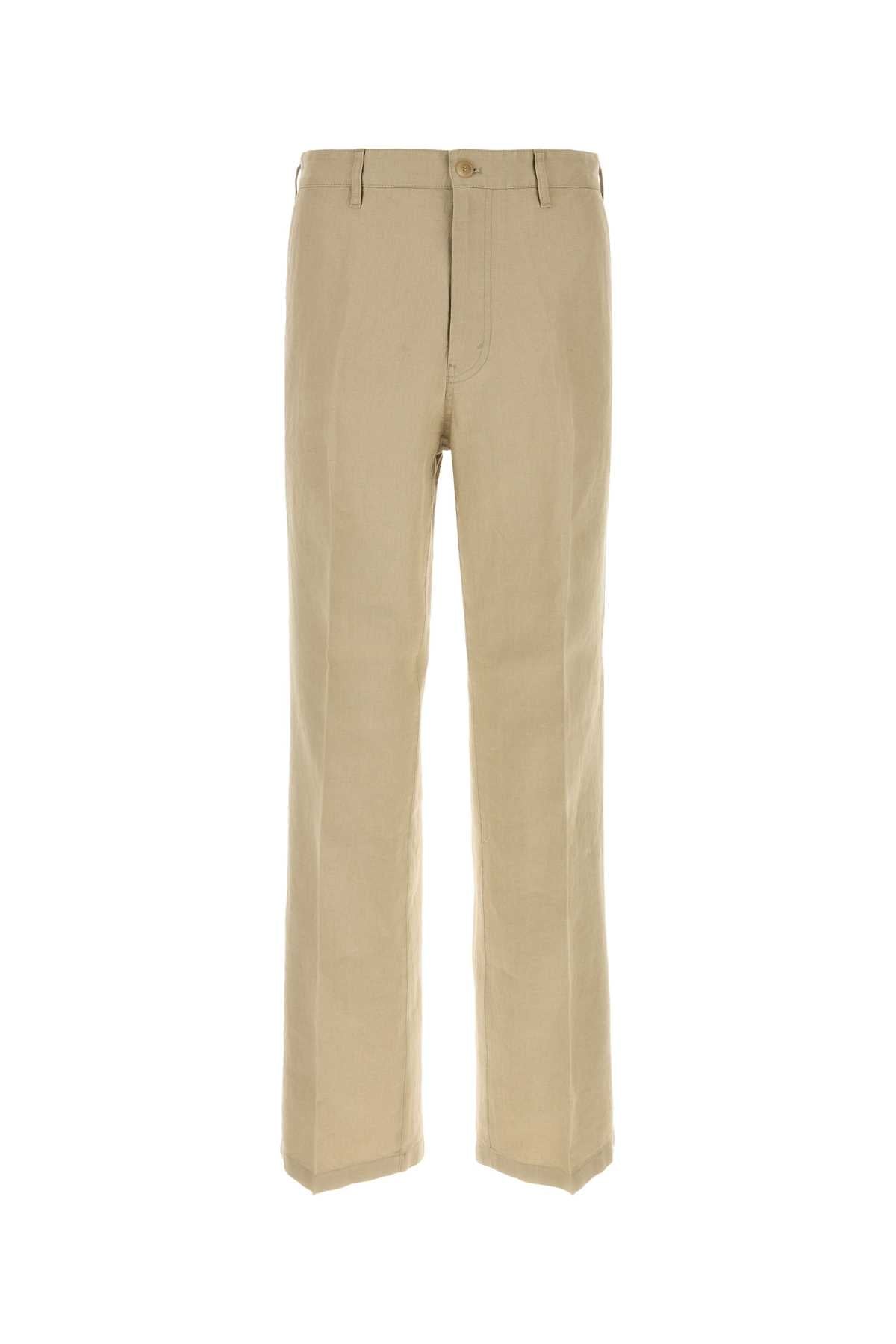Prada Linen Trousers — Beige