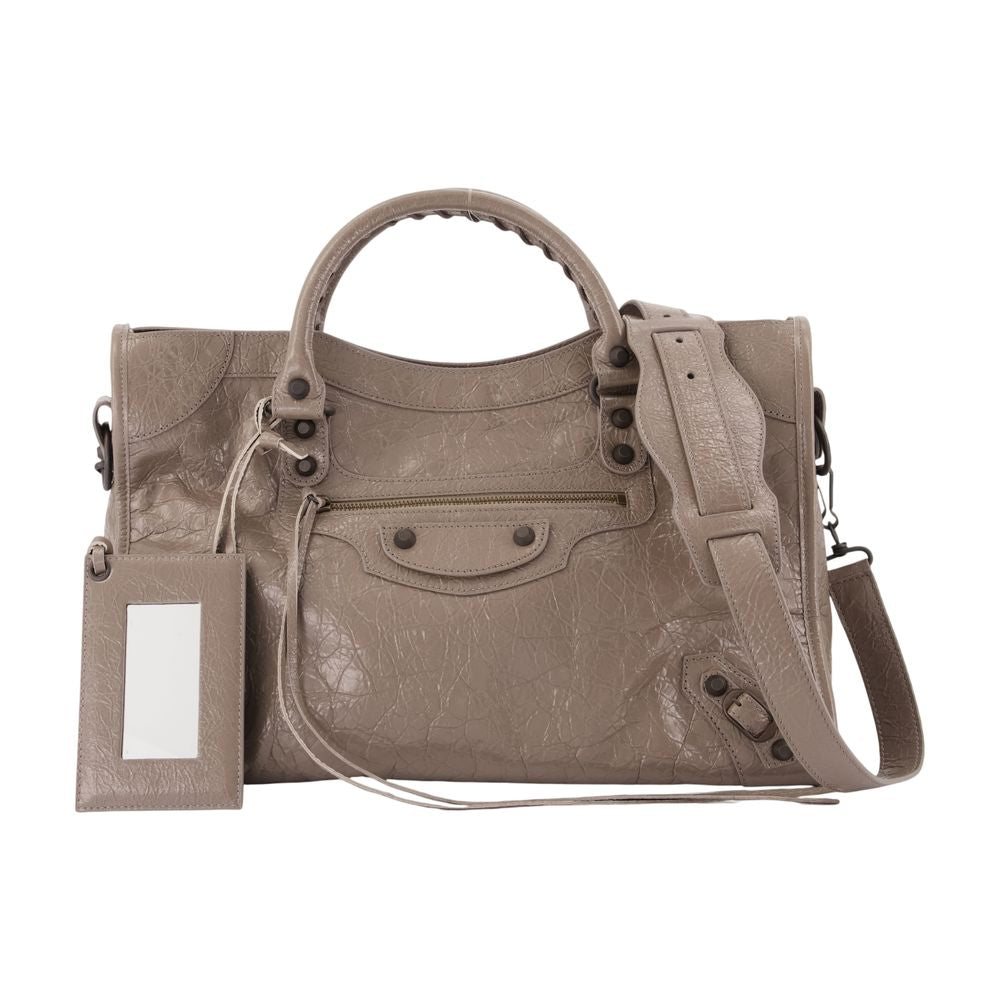 Balenciaga Le City Shoulder Bag — Brown