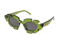 Loewe LW40088U Novelty Lily-Pad Frame Sunglasses — Green