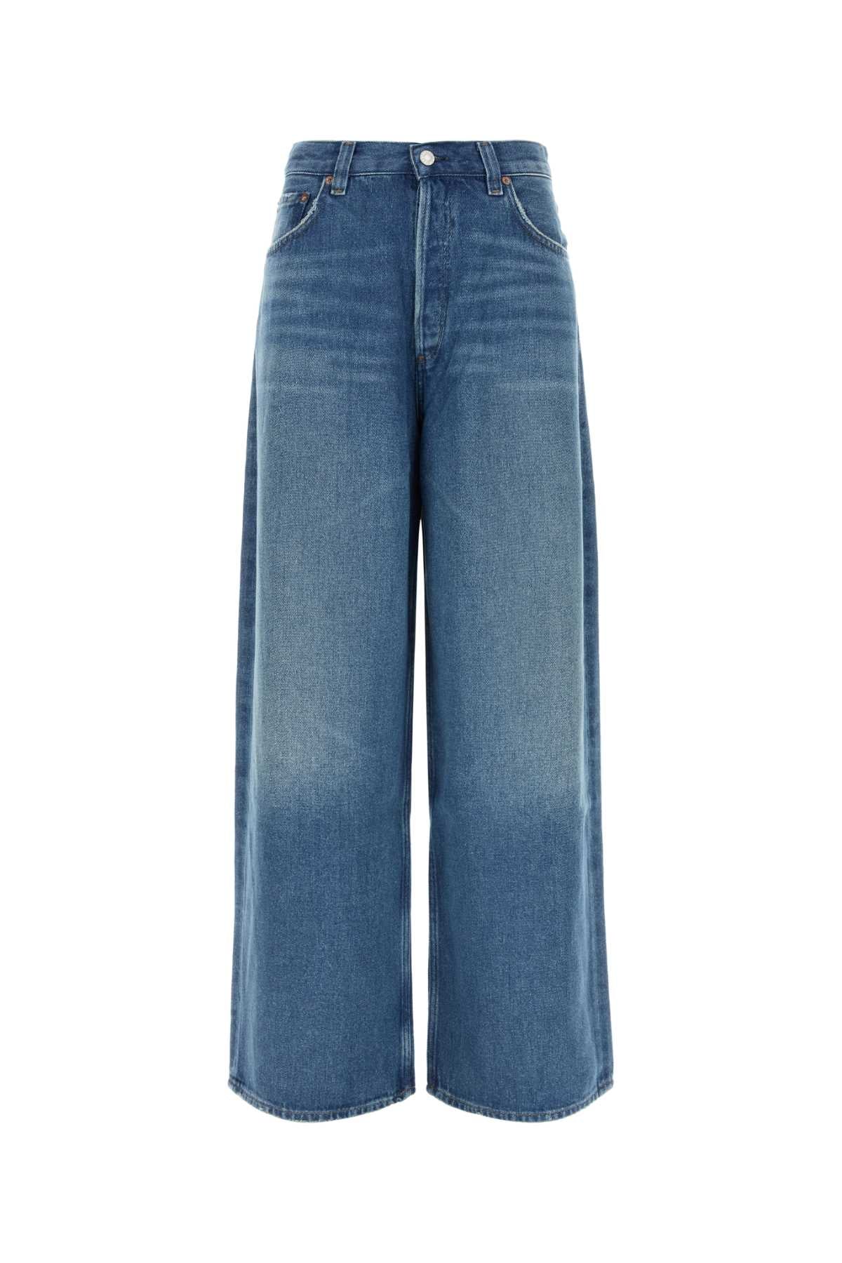 Agolde Rounded Baggy Jeans — Blue