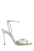 Casadei Superblade Jolly Sandal — Silver