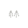 Magda Butrym Teardrop Chandelier Earrings — Silver
