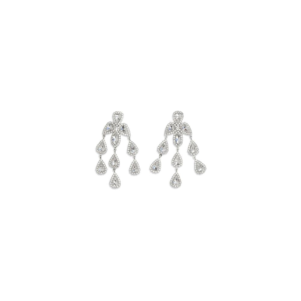 Magda Butrym Teardrop Chandelier Earrings — Silver