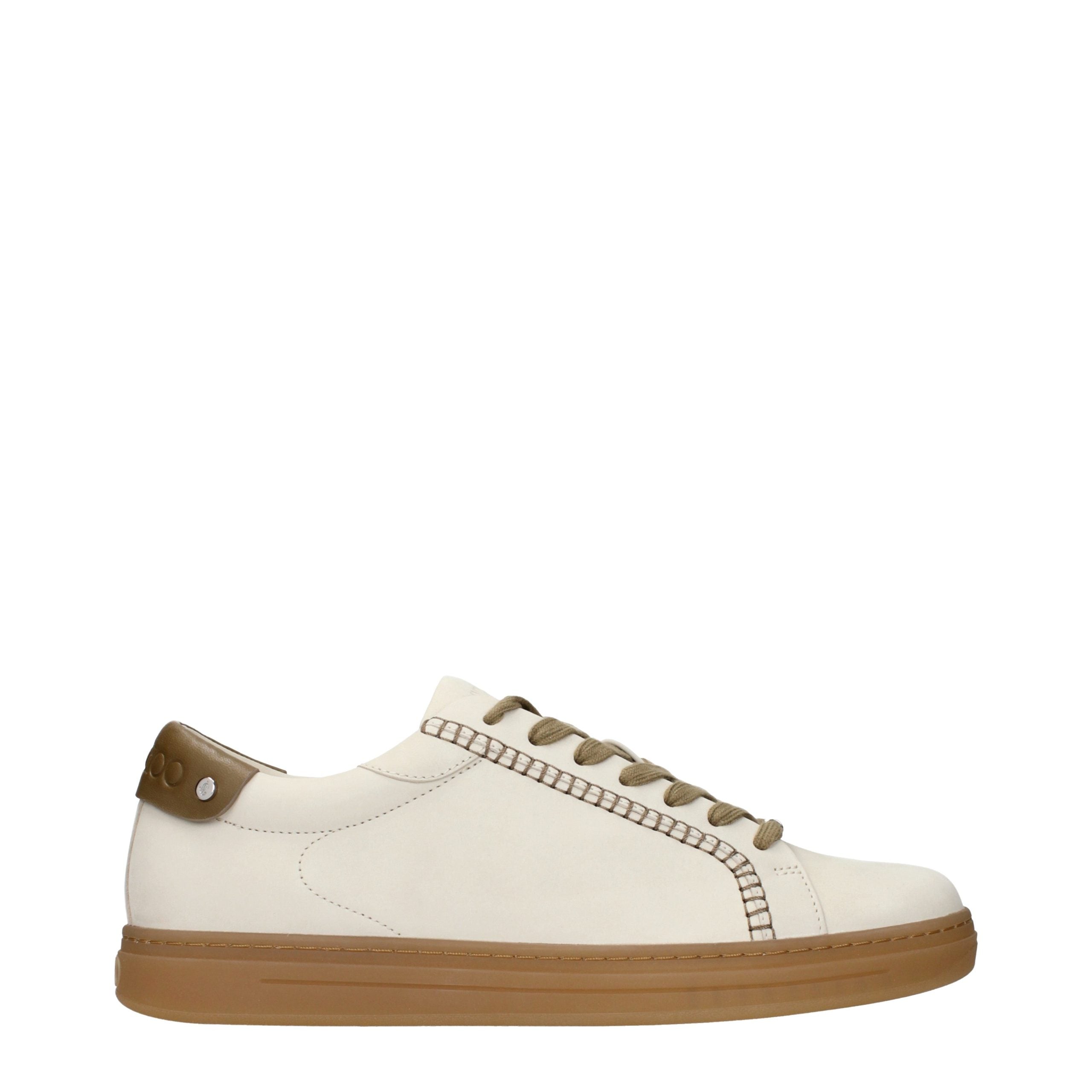 Jimmy Choo Leather Sneaker — Beige