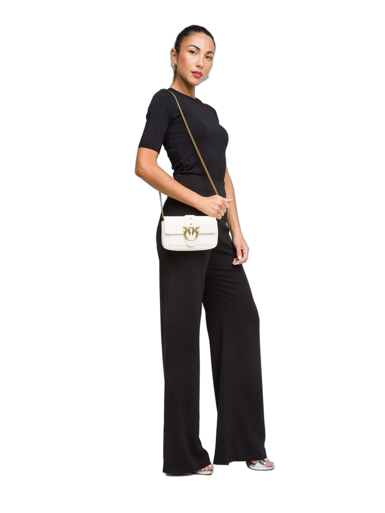 Pinko Love One Pocket Crossbody Bag — White