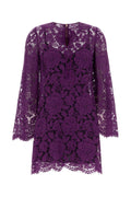 Dolce & Gabbana Pizzo Dress — Purple