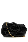 Burberry Ruched Leather Clutch — Black