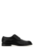 Jil Sander Leather Lace-Up Oxford — Black