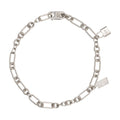 Acne Studios Padlock Chain Necklace — Silver