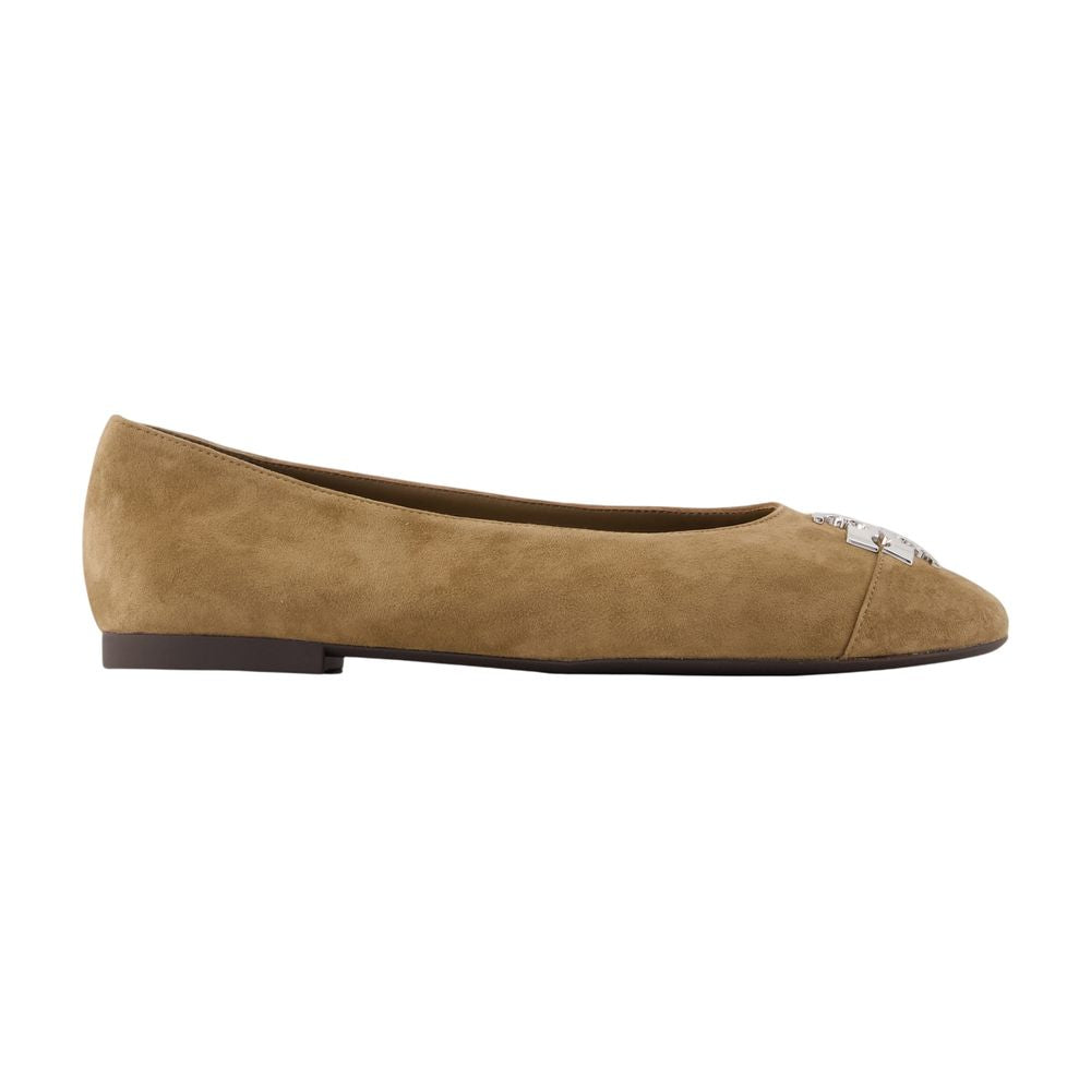Tory Burch Charlie Flat — Brown