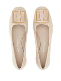 Ferragamo Flat — Beige