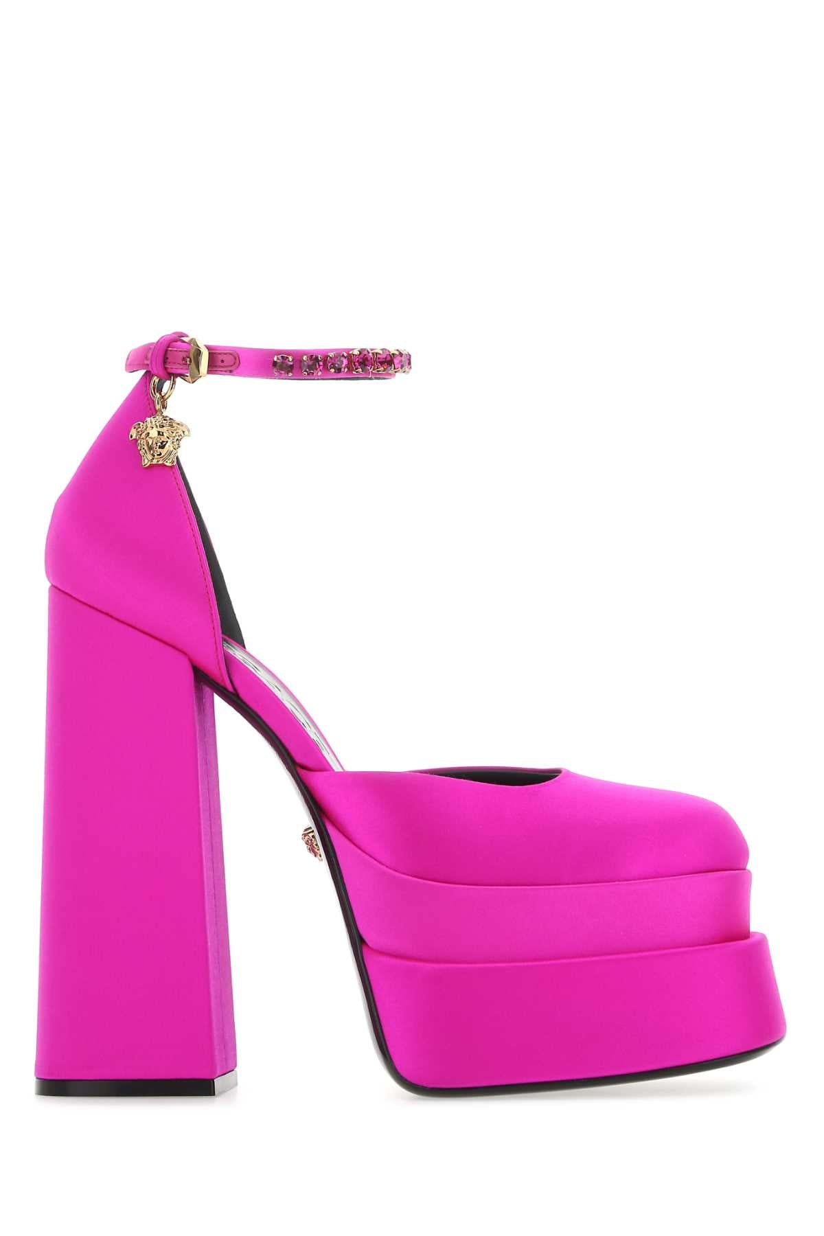 Versace Aevitas Platform Heel — Pink