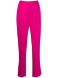 Valentino Mid-Rise Straight Trousers — Pink