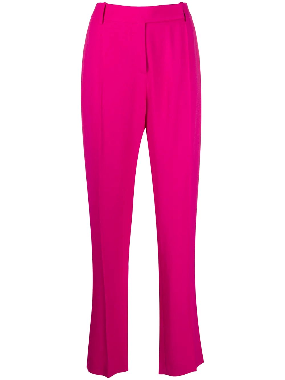 Valentino Mid-Rise Straight Trousers — Pink