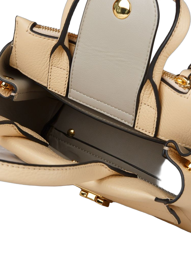 Coccinelle Arlettis Top Handle Bag — Beige