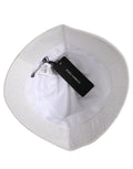 Dolce & Gabbana HAT10029 Nylon Wide Brim Bucket Hat — White