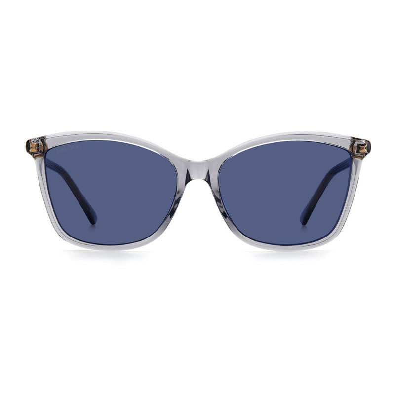 Jimmy Choo Transparent Grey Acetate Sunglasses — Grey