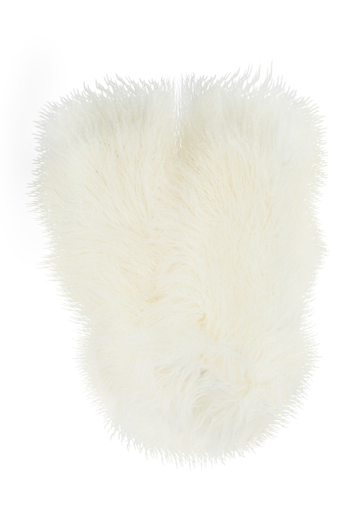 Monot MONOTFW22025SHEARLING Shearling Winter Hat — White