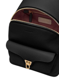 Coccinelle Grained Leather Backpack — Black