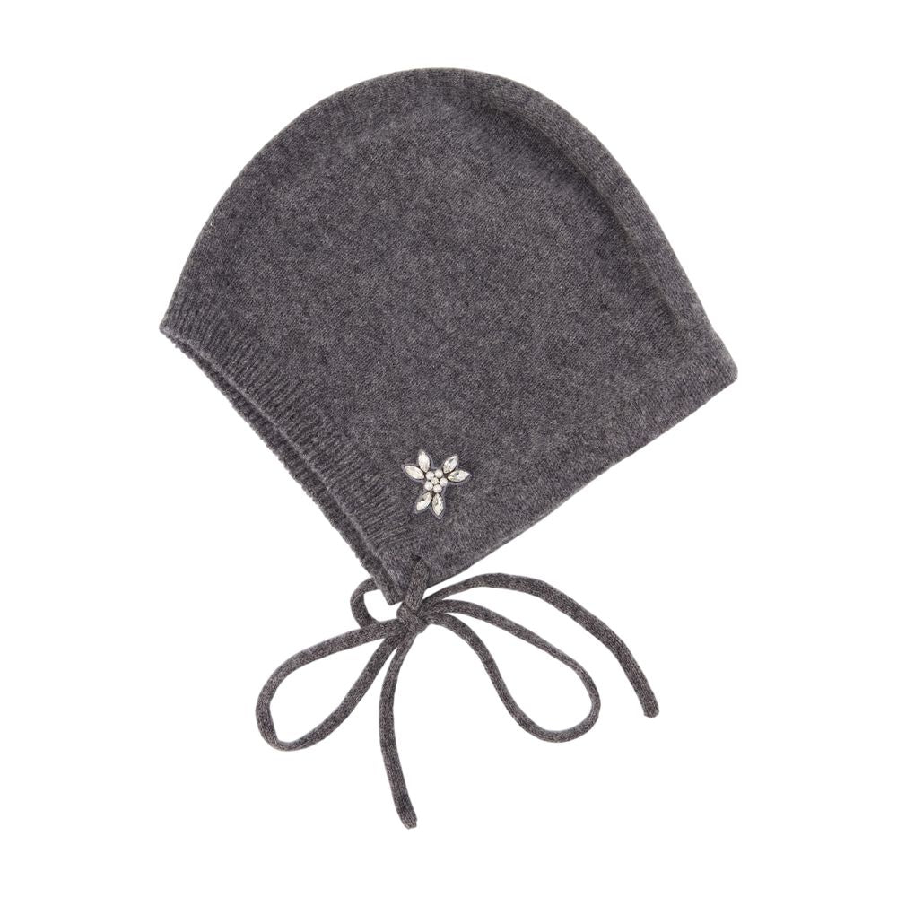 Simone Rocha Embellished Cashmere Beanie — Gray