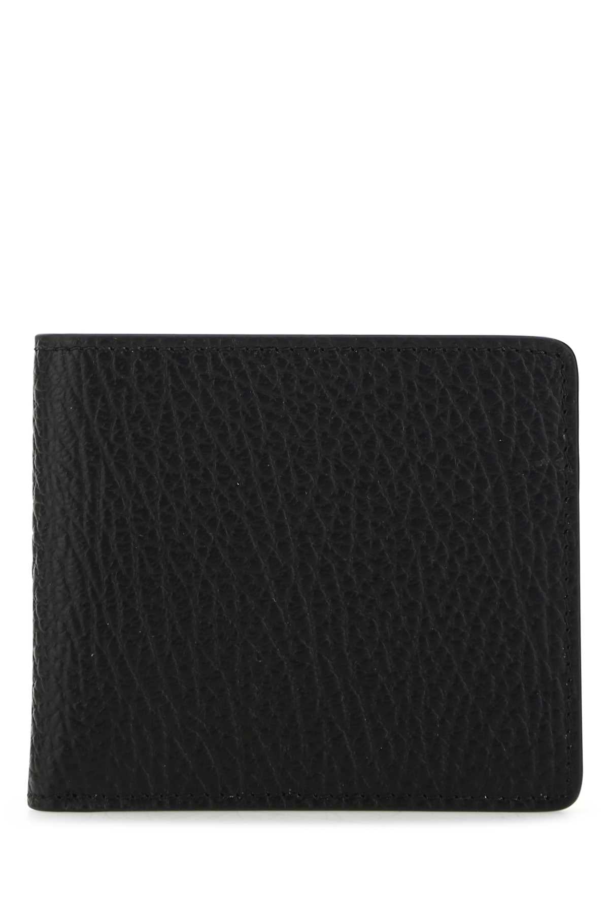Maison Margiela Textured Leather Wallet — Black