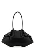 Alexander McQueen Leather Shoulder Shoulder Bag — Black