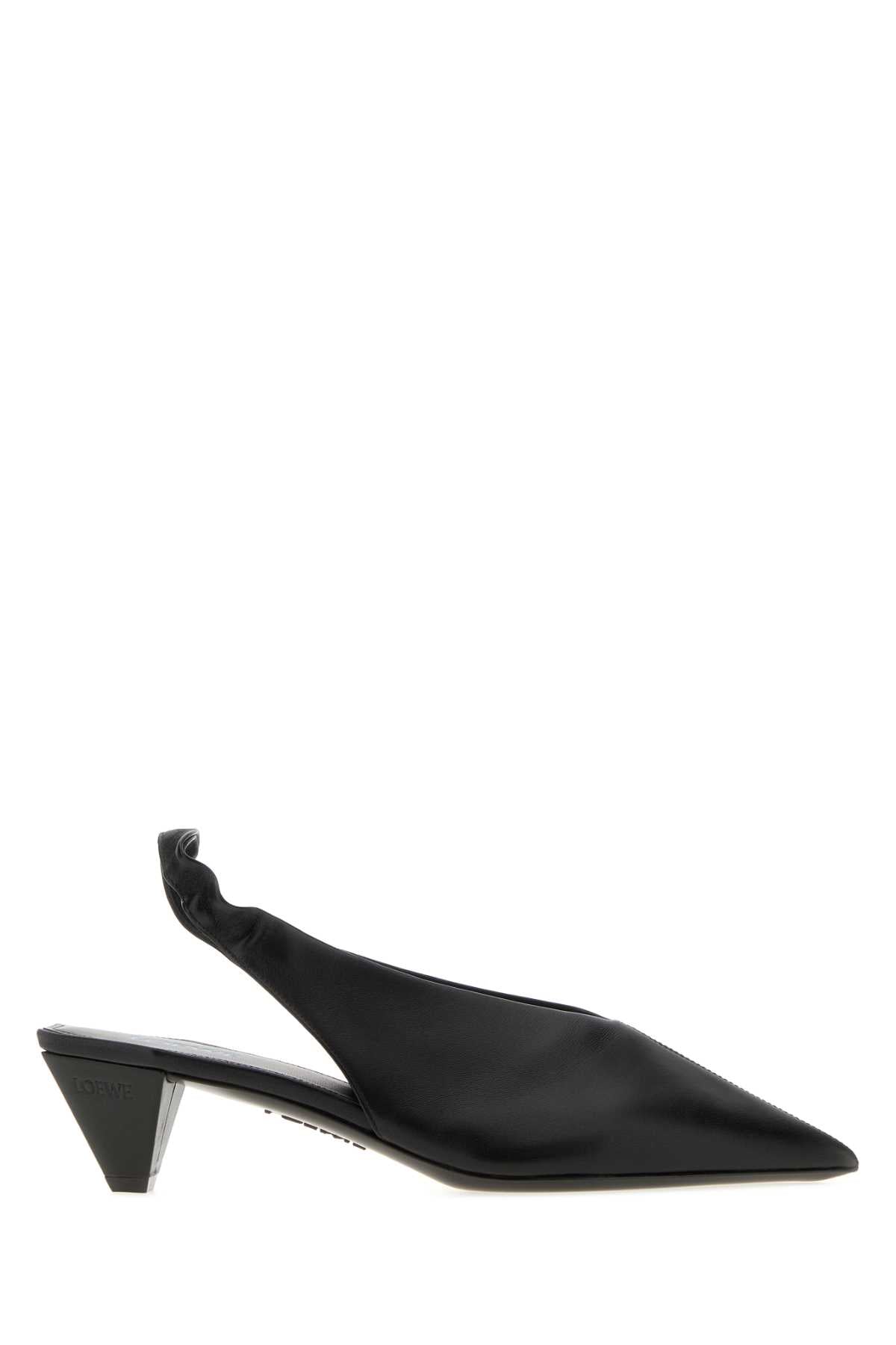 Loewe Cubic Slingback Heel — Black