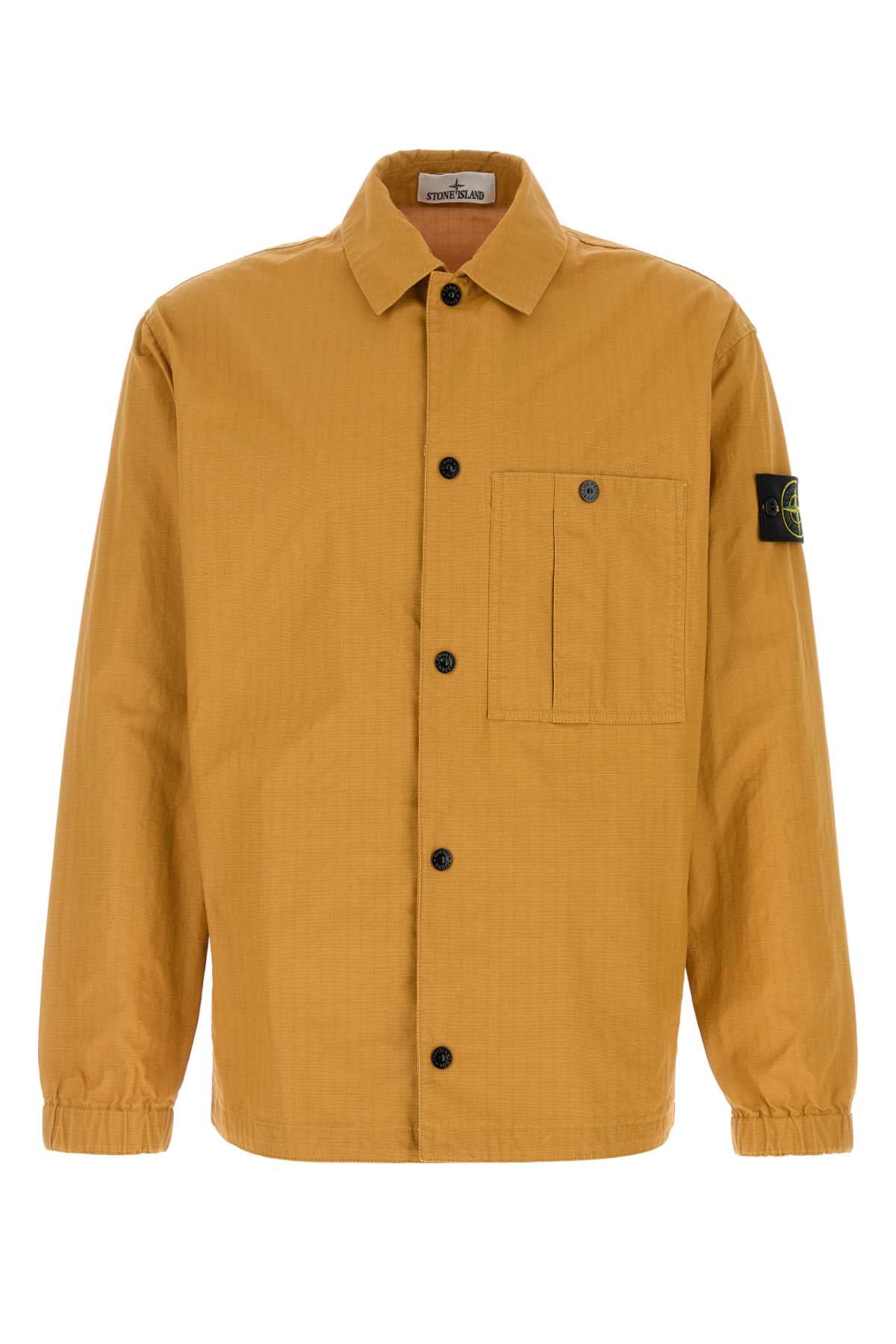 Stone Island Cotton Jacket — Gold