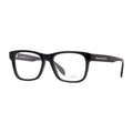 Alexander McQueen AM0307O001 Square-Frame Acetate Eyeglasses — Black