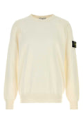 Stone Island Crew-Neck Cotton Sweater — White